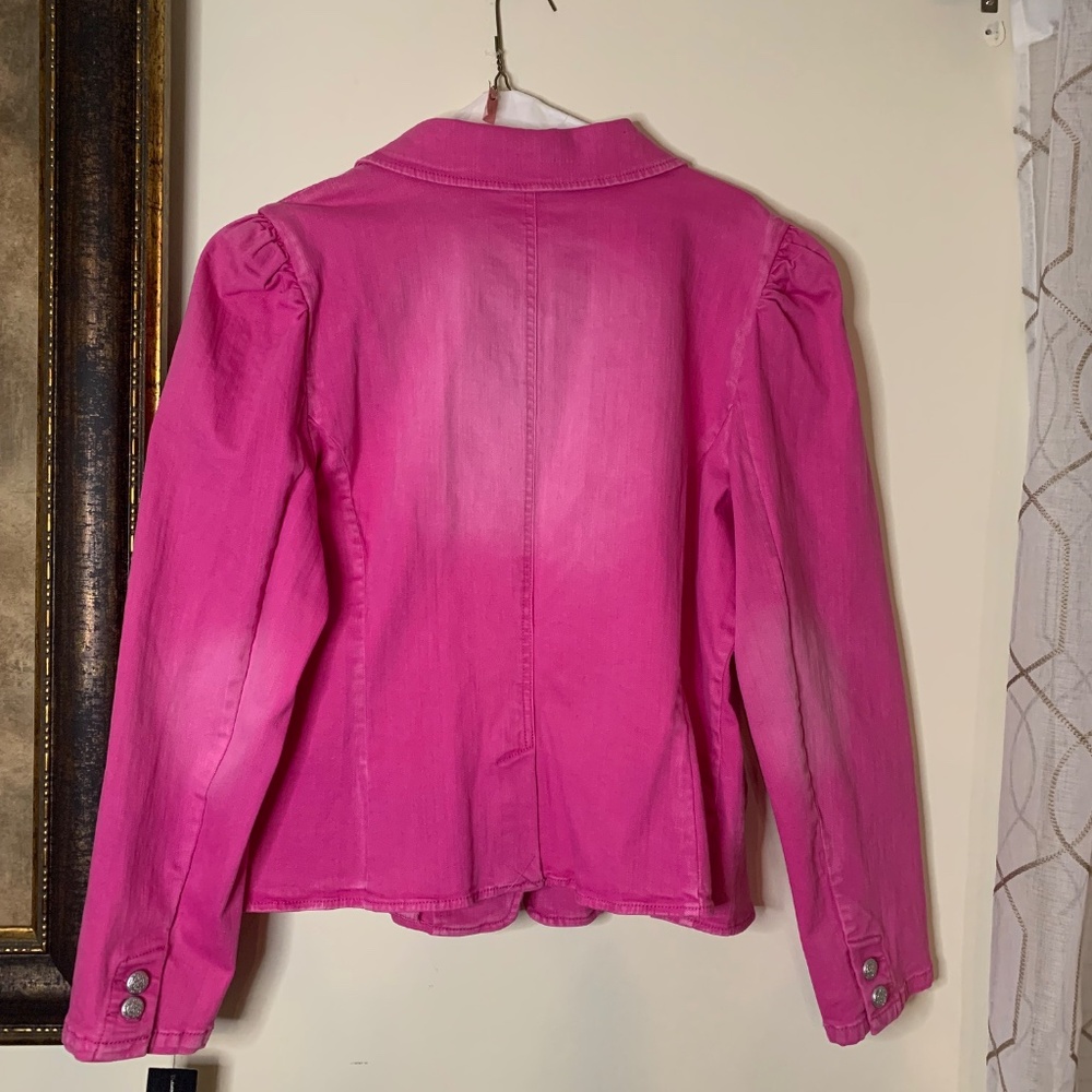 INC Pink Denim Jacket, Size XXL - Picture 4 of 8